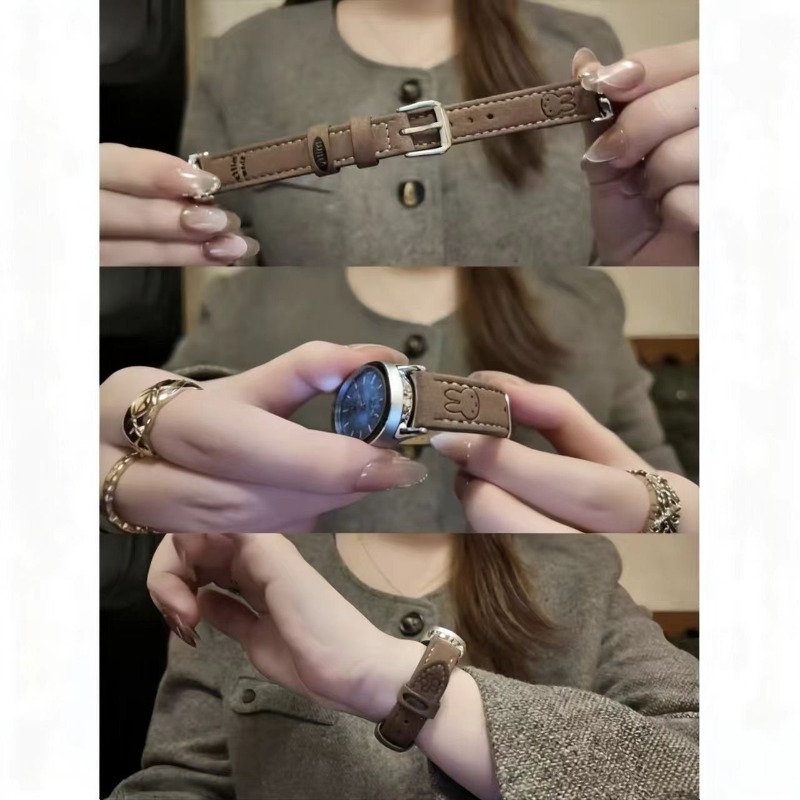Kawaii Miffy Suede Thin Wrist  - Suede Strap Watch review and price
